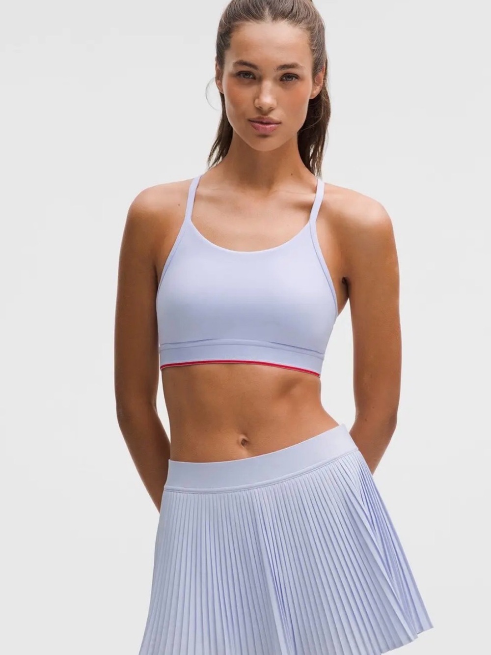 lululemon Light Lavender Athletic Sports Bra with Mesh Details - Picture 8 of 8